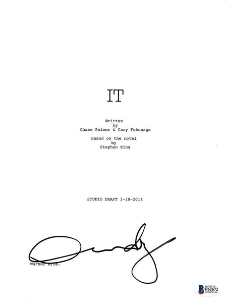 ANDY MUSCHIETTI Signed Autographed IT Movie Script BAS Beckett COA