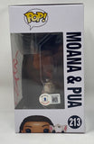 Jared Bush Signed Autographed Moana & Pua Funko Pop Figure Writer Beckett COA