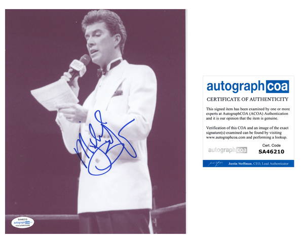 Michael Buffer Signed 8x10 Photo Boxing Announcer ACOA COA