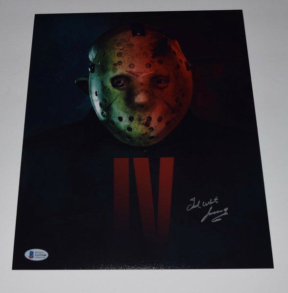 Ted White Signed 11x14 Photo Jason Friday The 13th The Final Chapter Beckett COA
