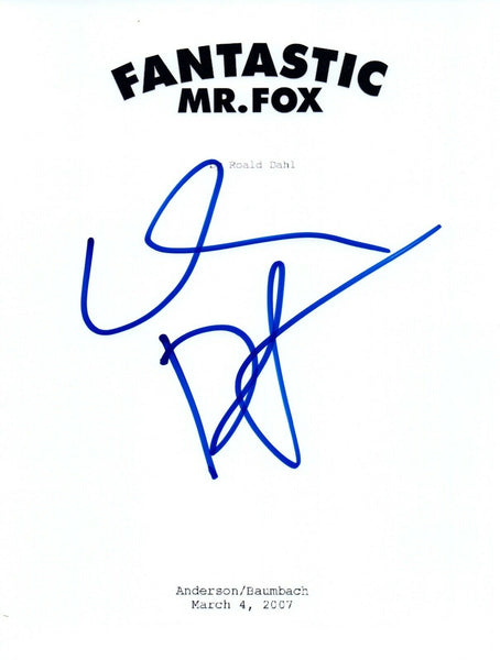 Willem Dafoe Signed Autographed FANTASTIC MR FOX Movie Script COA