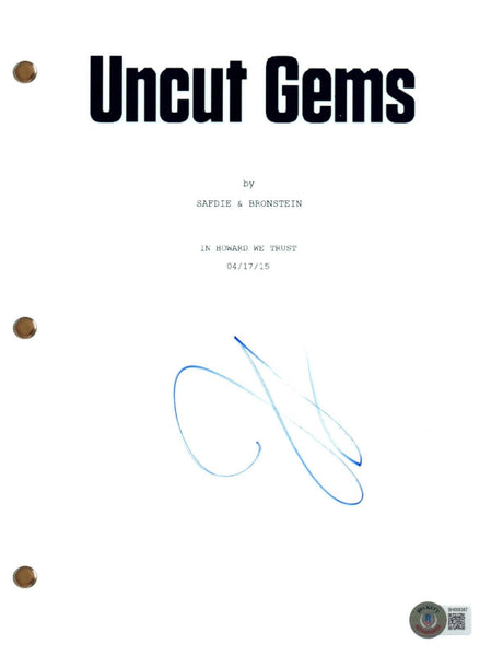 Julia Fox Signed Autograph Uncut Gems Movie Script Full Screenplay Beckett COA