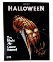 Jamie Lee Curtis & Nick Castle Halloween Signed 11x14 Photo Autograph BAS COA