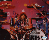 Eric Singer KISS Signed Autograph 8x10 Photo Kiss Band Drummer ACOA COA