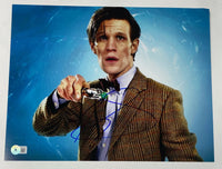 Matt Smith Signed Autographed 11x14 Photo Doctor Who Beckett COA