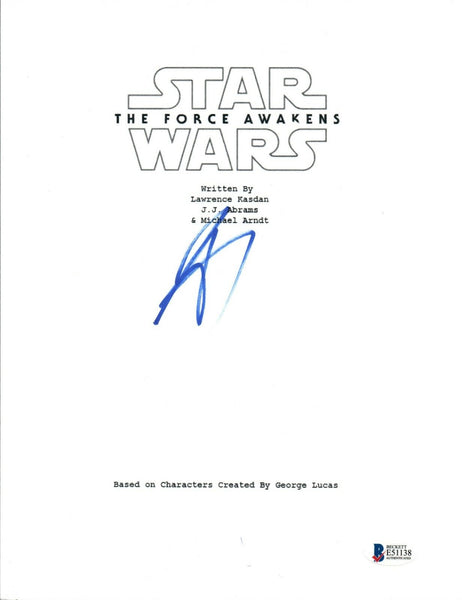 John Boyega Signed Autograph STAR WARS THE FORCE AWAKENS Script BAS Beckett COA