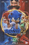 Pat Casey Screenwriter Signed Sonic the Hedgehog 2 11x17 Movie Poster ACOA COA