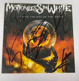 Motionless in White Signed Scoring the End of the World Framed CD Display COA