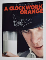 Malcolm McDowell Signed Autograph 11x14 Photo A Clockwork Orange Beckett BAS COA