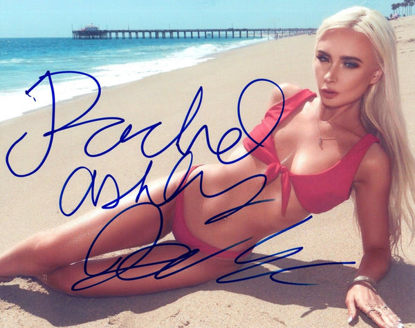 Rachel Ashley Johnson Signed Autographed 8x10 Photo Playboy Model Actress COA