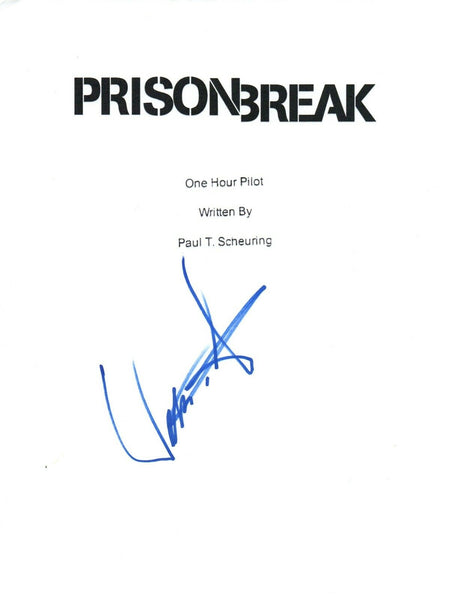 William Fichtner Signed Autographed PRISON BREAK Pilot Episode Script COA