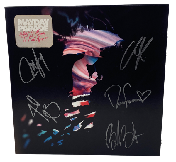 Mayday Parade Signed Autographed What It Means To Fall Apart Vinyl Album LP COA