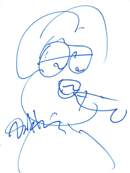 Dan Harmon Signed Autographed 8.5x11 Hand Drawn RICK AND MORTY Sketch COA