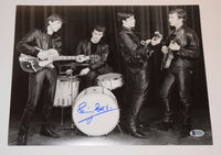 Pete Best Signed Autographed 11x14 Photo THE BEATLES Drummer BAS Beckett COA