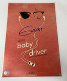 Edgar Wright Signed Autographed Baby Driver 12x18 Movie Poster Beckett BAS COA