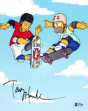 Tony Hawk Signed Autographed 8x10 Photo Skateboarder The Simpsons Beckett COA