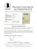 Daniel Radcliffe Rupert Grint Signed Harry Potter Order Phoenix Script BAS COA