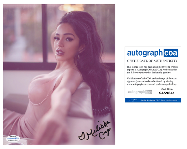 Melissa Ceja Signed Autographed 8x10 Photo Sexy Model ACOA COA