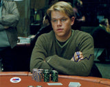 Matt Damon Signed Autographed 8x10 Photo ROUNDERS Mike McDermott PSA/DNA COA
