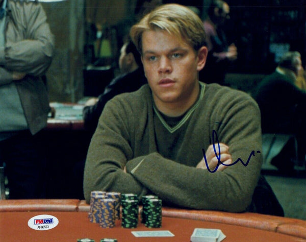 Matt Damon Signed Autographed 8x10 Photo ROUNDERS Mike McDermott PSA/DNA COA