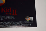 Ralph Macchio Signed The Karate Kid Part II 2 11x17 Movie Poster Beckett BAS COA