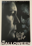 Nick Castle Signed Halloween 2018 11x17 Poster Photo Michael Myers Beckett COA