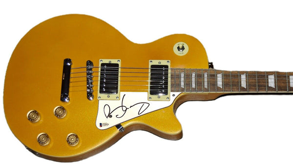 Brian May Signed Autographed Gold LP Style Electric Guitar Queen Beckett COA