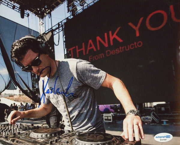 Gary Richards DJ Destructo Signed Autograph 8x10 Photo EDM DeadMau5 ACOA COA