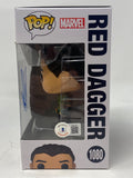 Aramis Knight Signed Funko Pop Ms. Marvel Red Dagger #1080 Autograph Beckett COA