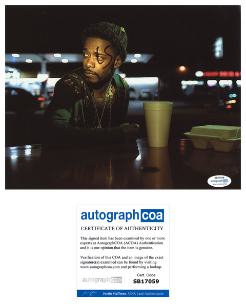 LaKeith Stanfield Signed Autograph 8x10 Photo Atlanta Get Out Actor ACOA COA