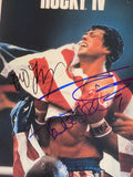 ROCKY IV 4 Cast Signed 11x17 Poster Sylvester Stallone Shire Young Beckett COA