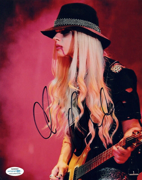 Orianthi Panagaris Signed Autographed 8x10 Photo Rock Guitarist ACOA COA