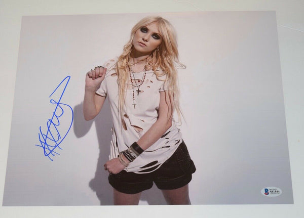 Taylor Momsen Signed Autographed 11x14 Photo The Pretty Reckless Beckett BAS COA