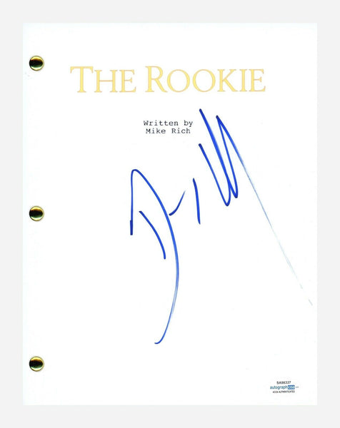 Dennis Quaid Signed Autographed The Rookie Movie Script Screenplay ACOA COA