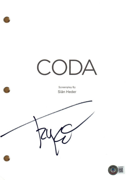 Troy Kotsur Signed Autograph CODA Full Movie Script Screenplay Beckett COA