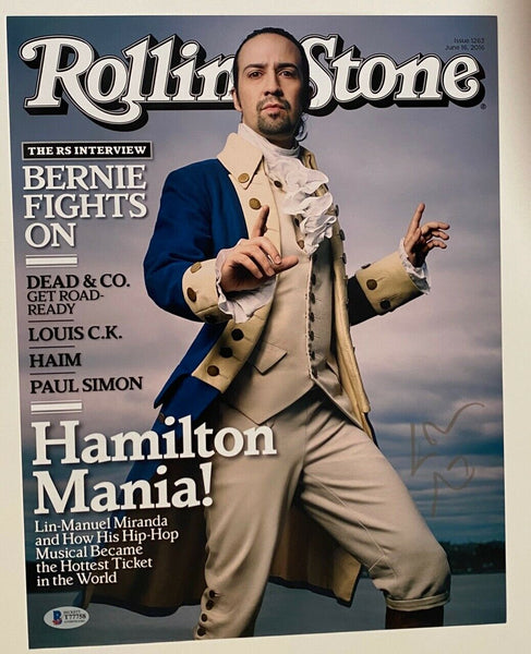 Lin-Manuel Miranda Signed Autographed 11x14 Photo HAMILTON BAS Beckett COA