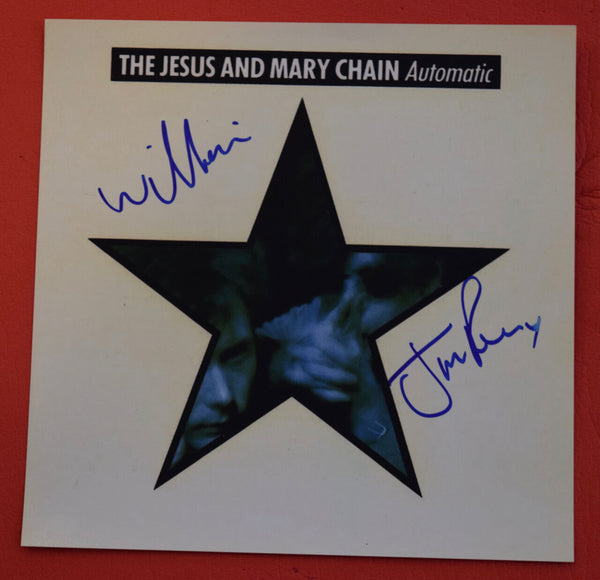 The Jesus and Mary Chain Signed Autographed 12x12 Album Cover Photo "Automatic"
