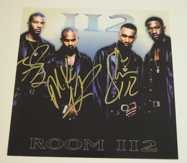 112 Signed Autographed Room 112 12x12 Album Flat Photo by 3 R&B COA VD