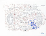 Richard Donner Signed 8.5x11 THE GOONIES One-Eyed Willy's Map ACOA COA