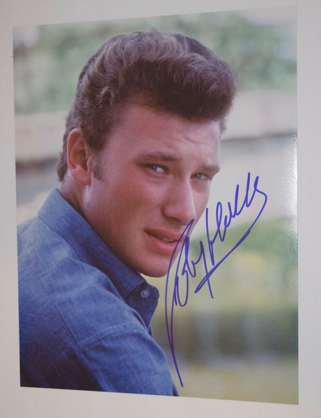 JOHNNY HALLYDAY The French Elvis SIGNED AUTOGRAPHED 11x14 PHOTO COA