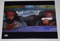 Cheech Marin & Tommy Chong Signed Autograph 11x14 Photo Up In Smoke Beckett COA