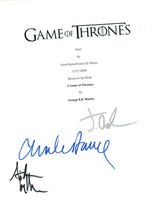 GAME OF THRONES Cast Signed Pilot Script x3 Aidan Gillen Dance J Anderson COA