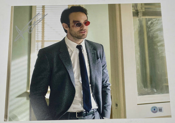 Charlie Cox Signed Autographed 11x14 Photo Daredevil Beckett BAS COA