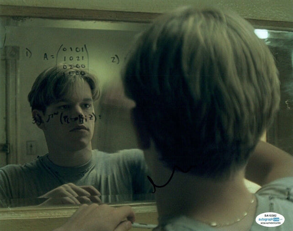 Matt Damon Signed Autographed 8x10 Photo Good Will Hunting COA ACOA