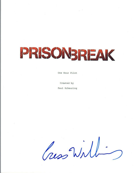 Cress Williams Signed Autographed PRISON BREAK Pilot Episode Script COA VD