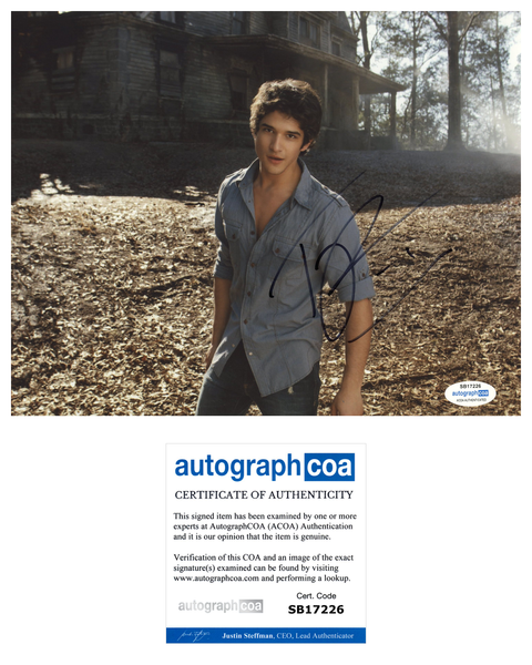 Tyler Posey Signed Autographed 8x10 Photo Teen Wolf Actor ACOA COA