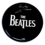 Pete Best The Beatles Signed Autographed 12" Drumhead Drummer Beckett COA