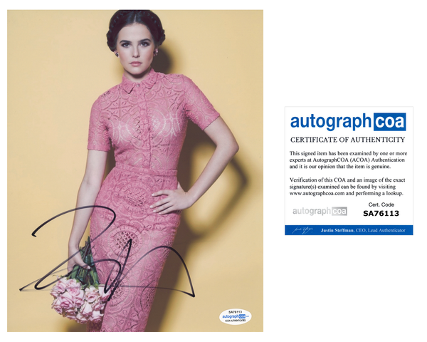 Zoey Deutch Signed Autographed 8x10 Photo The Politician Sexy Actress ACOA COA