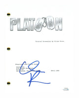 Willem Dafoe Signed Autographed Platoon Movie Script Screenplay ACOA COA