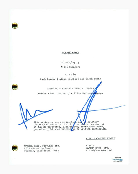 Patty Jenkins & Connie Nielsen Signed Wonder Woman Full Movie Script ACOA COA